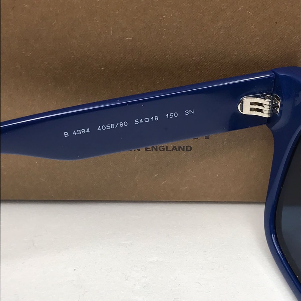 Authentic Burberry Dark Blue Square Men's Sunglasses BE4394 405880 54 - Picture 15 of 15